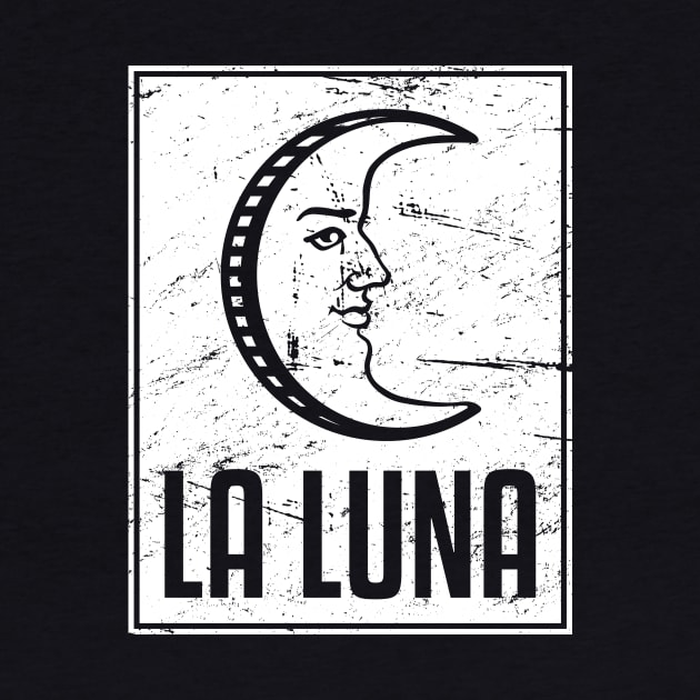 La Luna | Loteria Mexican Tarot Card by MeatMan